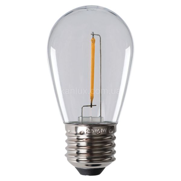 Лампа світлодіодна Kanlux 26045 потужністю 0.5W з серії ST45 LED. Типорозмір — ST45 з цоколем E27, температура кольору — 2700K