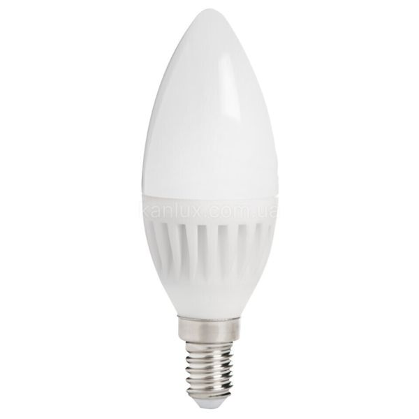 Лампа світлодіодна Kanlux 26760 потужністю 8W. Типорозмір — C37 з цоколем E14, температура кольору — 3000K