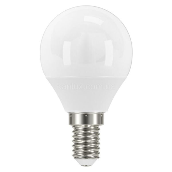 Лампа світлодіодна Kanlux 27301 потужністю 5.5W з серії IQ-LED. Типорозмір — G45 з цоколем E14, температура кольору — 4000K